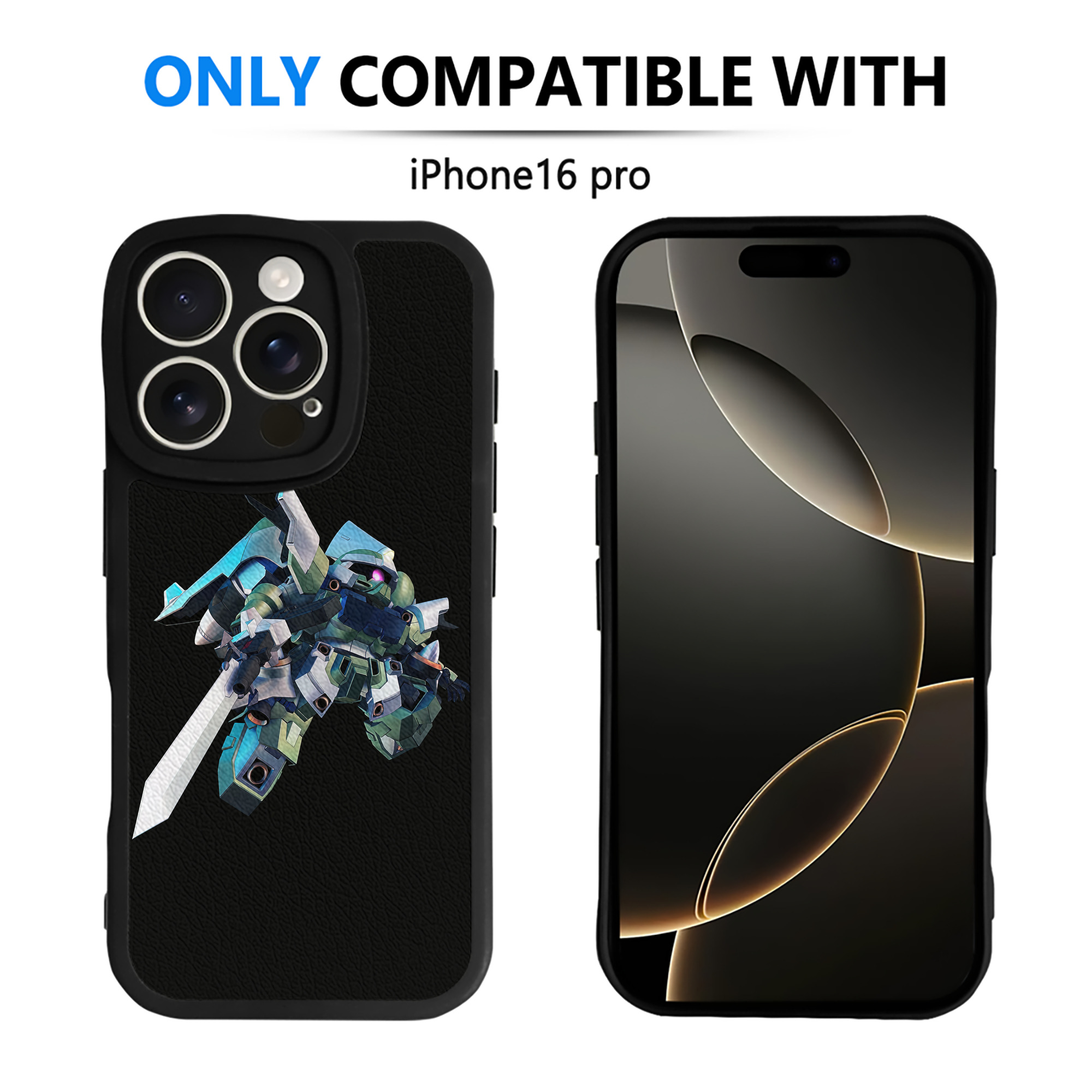 （画像用） 機動戦士ガンダム Mobile Suit Gundam 【iPhone 16シリーズ対応】シリコンスマホケース（レザー調） 材質：シリコン